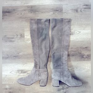Cole Haan gray dove OTK boots 8.5